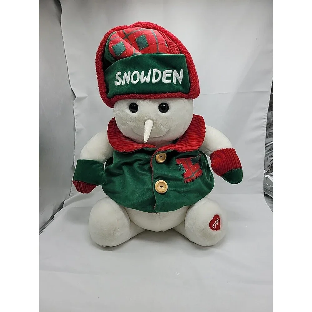 Vintage Snowden  and Friends 1998 Target Exclusive Christmas Snowman Plush 24